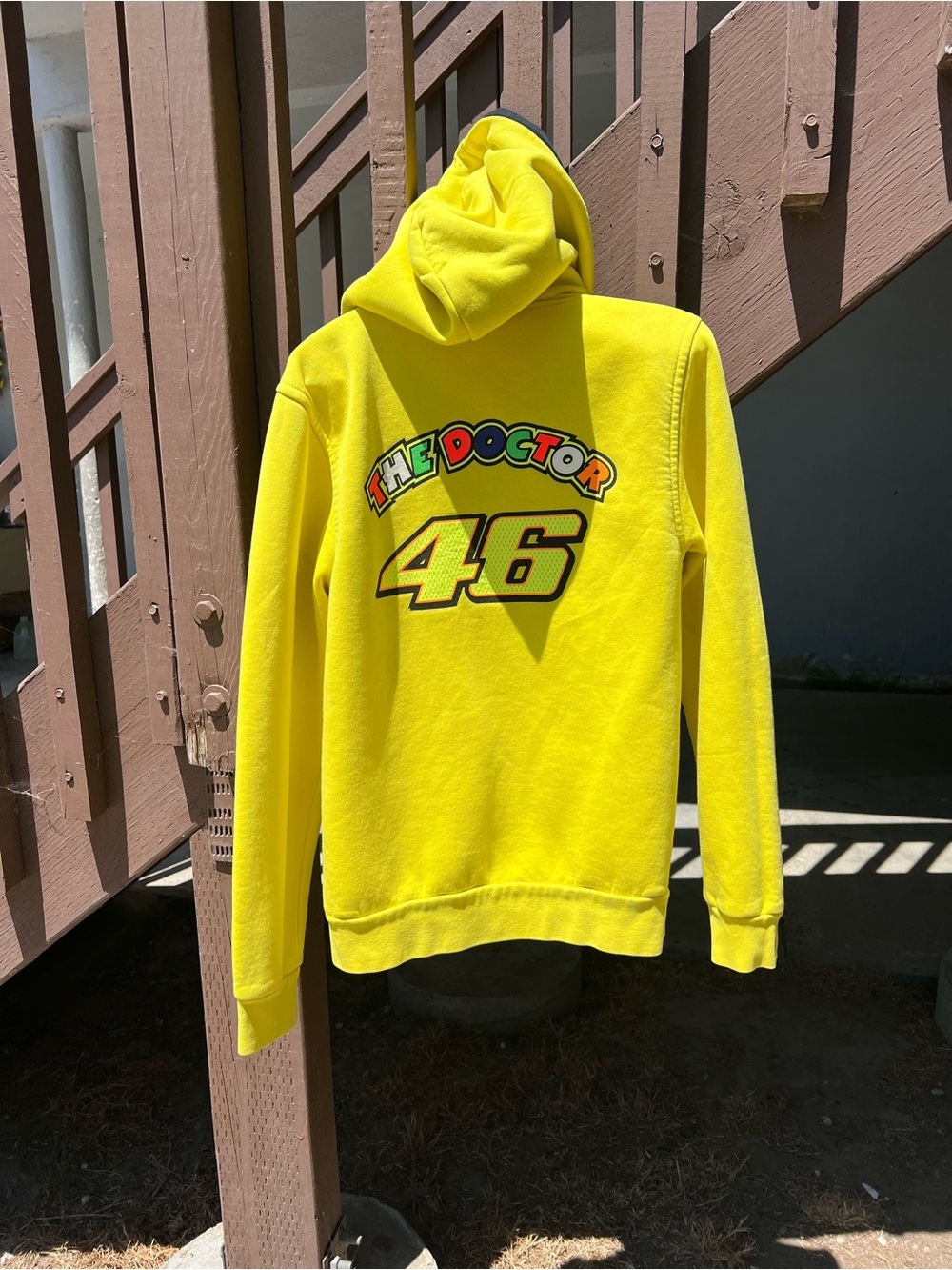 Men's Crewneck Sweatshirt - Yellow 'The Doctor 46' Graphic